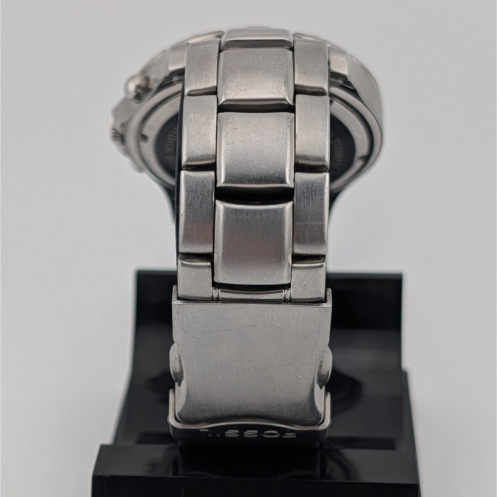 Fossil Speedway Chronograph Men's Watch Gray Dial Rotating Bezel 100M Date SS - Picture 7 of 11